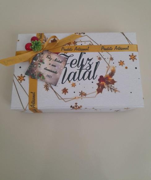 Kit de Banho com Caixa Personalizada de Natal