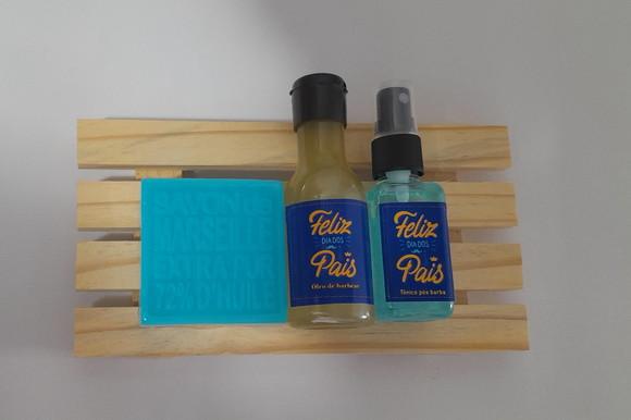 Kit de Barbear Dia dos Pais no Saquinho de Algodão