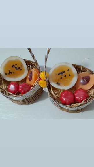 Kit Sabonete de Frutas com Cesta de Vime