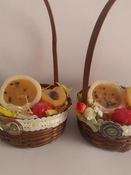 Kit Sabonete de Frutas com Cesta de Vime