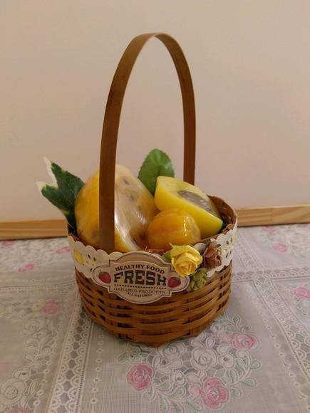 Kit Sabonete de Frutas com Cesta de Vime
