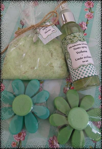 Kit Sabonetes, Home Spray e Escalda Pés