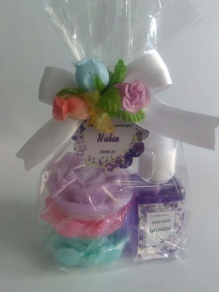 Kits de 03 Sabonetes e Mini Home Spray
