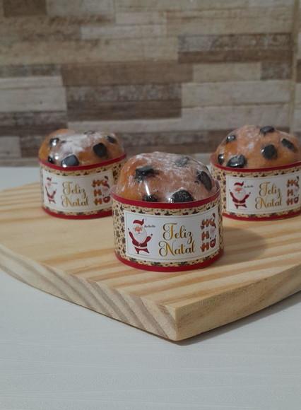 Mini Panetone de Sabonete com Caixinha Personalizada
