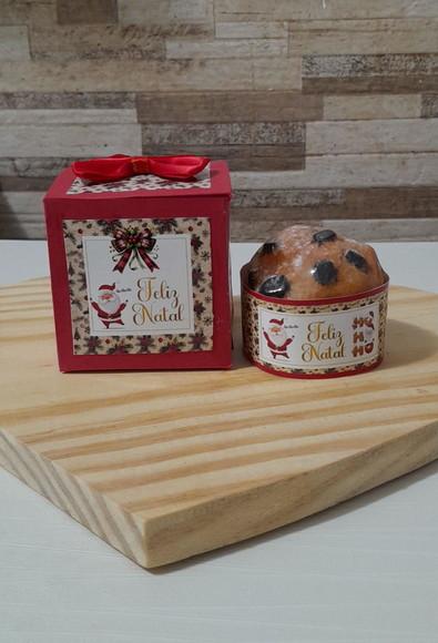 Mini Panetone de Sabonete com Caixinha Personalizada