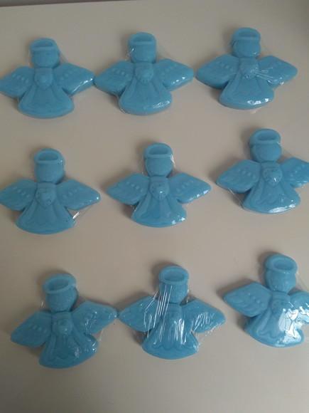 Sabonete Anjo da Guarda e Mini Terço no Saco de Organza