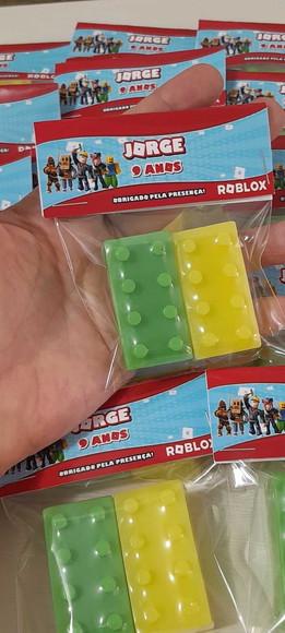 Sabonete Bloco de Lego Lembrancinha Roblox