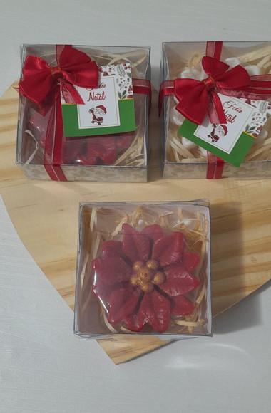 Sabonete Flor de Natal Personalizado