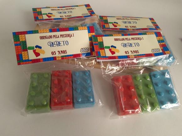 Sabonete Lego Lembrancinha