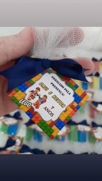 Sabonete Lego no Tule