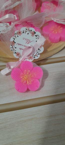 Sabonete Mini Flor de Cerejeira Lembrancinha Maternidade
