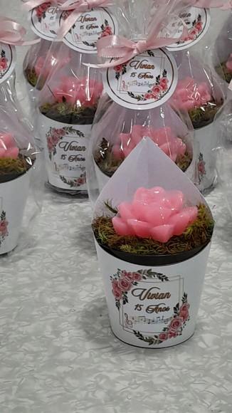 Sabonete Mini Suculentas Arranjo Lembrancinha 15 Anos