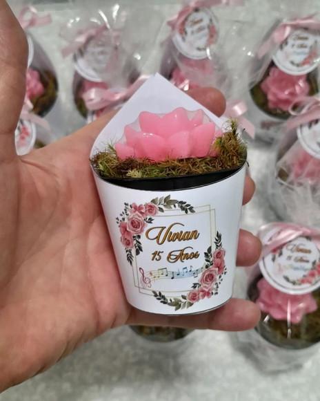 Sabonete Mini Suculentas Arranjo Lembrancinha 15 Anos