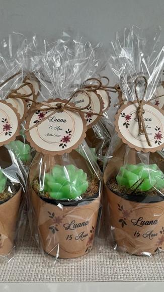 Sabonete Mini Suculentas Arranjo Lembrancinha 15 Anos