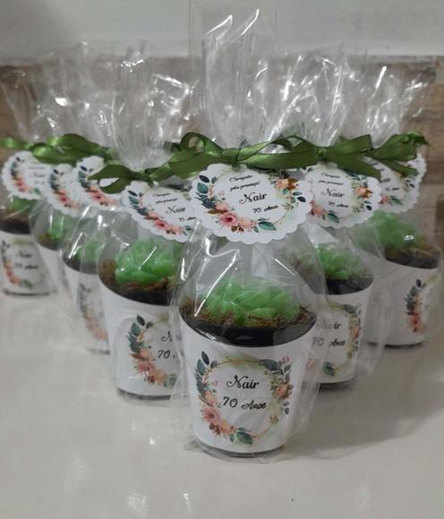 Sabonete Mini Suculentas Arranjo Lembrancinha 70 Anos