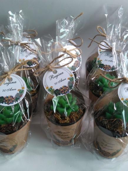 Sabonete Mini Suculentas Arranjo Lembrancinha 70 Anos