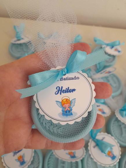 Sabonete Monograma Inicial do Nome Lembrancinha Batizado