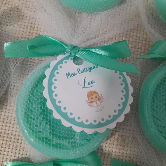 Sabonete Monograma Inicial do Nome Lembrancinha Chá de Bebê