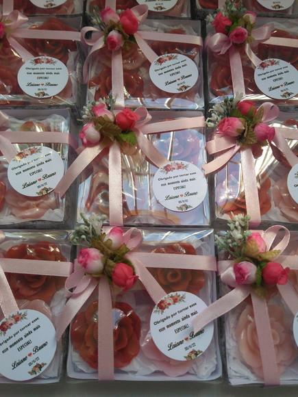 Sabonetes Mini Rosas Lembrancinha Casamento
