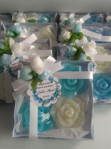 Sabonetes Mini Rosas Lembrancinha Casamento