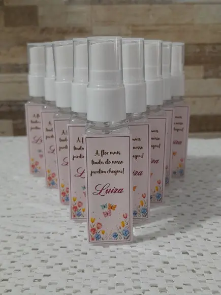 Álcool Higienizados para Mãos Lembrancinha Maternidade