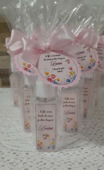 Álcool Higienizados para Mãos Lembrancinha Maternidade
