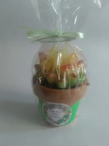 Cesta de Frutas e Flores