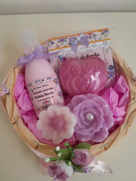 Cesta Kit de Banho com Óleos Essenciais 3