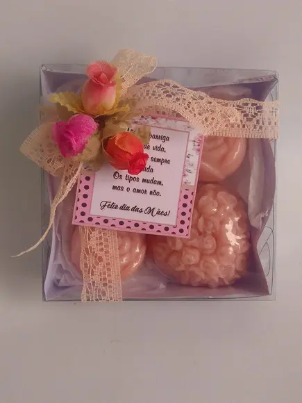 Kit de 04 Sabonetes Personalizado para o Dia das Mães