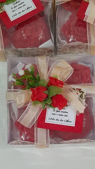 Kit de 04 Sabonetes Personalizado para o Dia das Mães