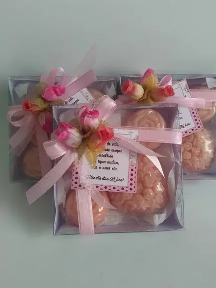 Kit de 04 Sabonetes Personalizado para o Dia das Mães