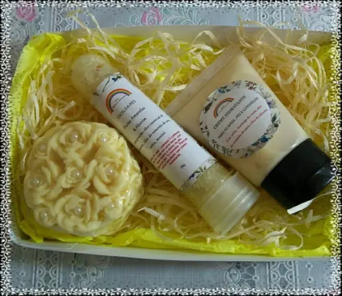 Kit de Banho com Caixa Personalizada de Natal