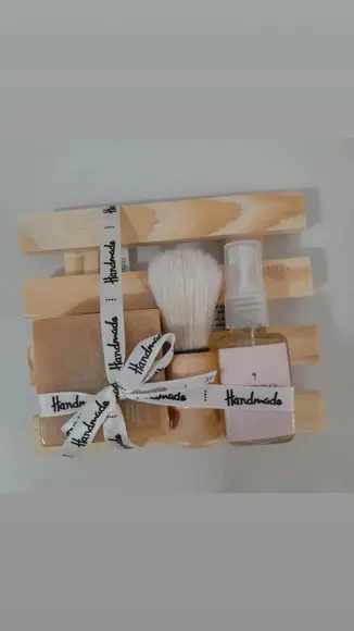 Kit de Barbear no Pallets Casamento