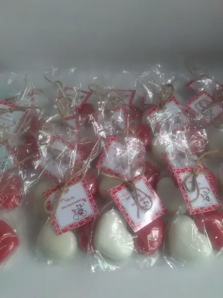 Kit de Sabonetes Coração Dia dos Namorados