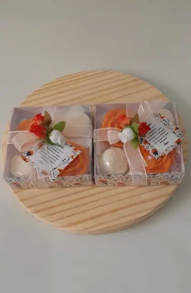Kit de Sabonetes Personalizado na Caixa de Acetato