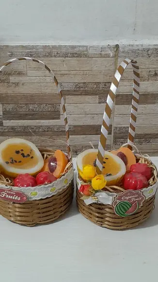Kit Sabonete de Frutas com Cesta de Vime