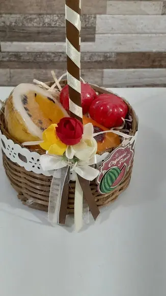Kit Sabonete de Frutas com Cesta de Vime