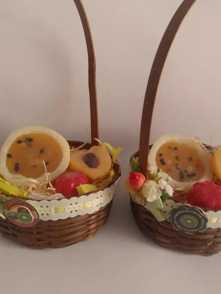 Kit Sabonete de Frutas com Cesta de Vime
