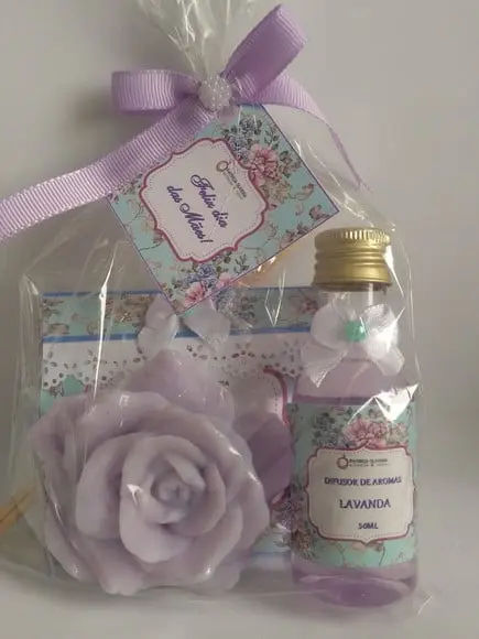 Kit Sabonete Escalda Pés e Mini Difusor Dia das Mães
