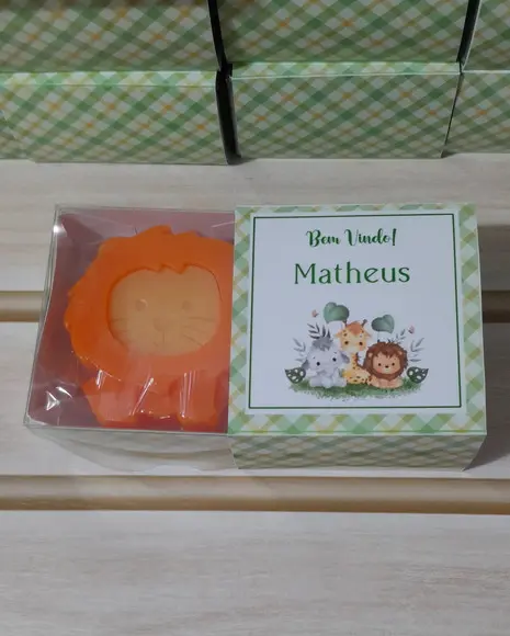 Lembrancinha Sabonete Leãozinho Safari