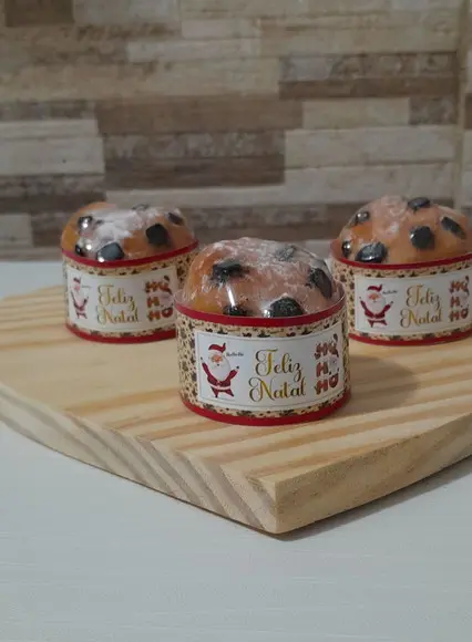 Mini Panetone de Sabonete com Caixinha Personalizada