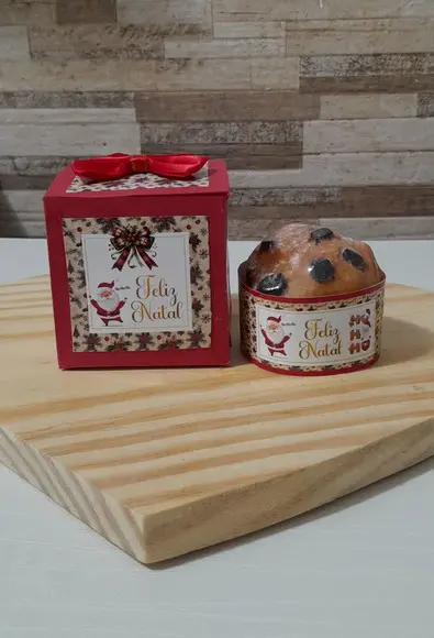 Mini Panetone de Sabonete com Caixinha Personalizada