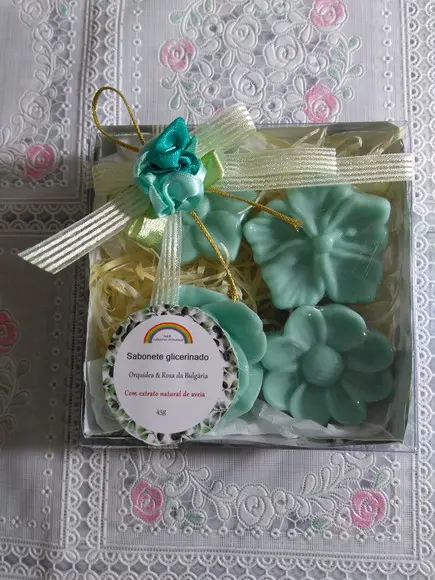 Mini Sabonetes Flores