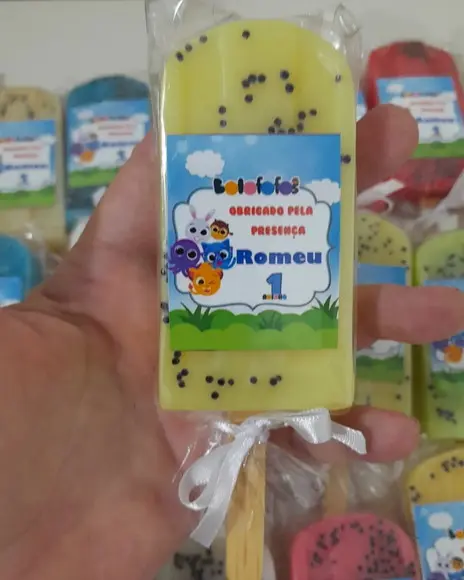 Picolé de Sabonete Lembrancinha Bolo Fofos