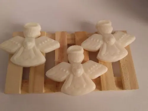 Sabonete Anjo com Mini Terço no Saquinho de Organza