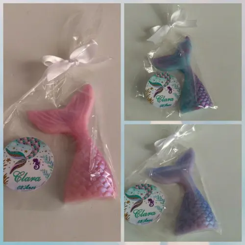 Sabonete Cauda de Sereia Lembrancinha Ariel