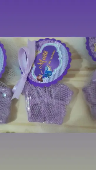 Sabonete Flor de Hibisco Lembrancinha Princesa Sofia