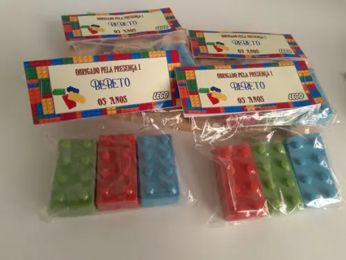 Sabonete Lego Lembrancinha