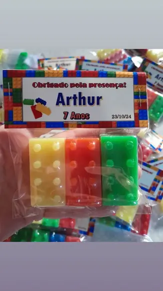 Sabonete Lego Lembrancinha Aniversário