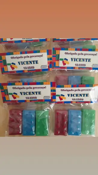 Sabonete Lego Lembrancinha Aniversário